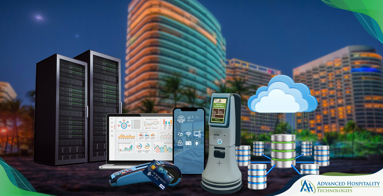 Picture depicting various hotel technologies