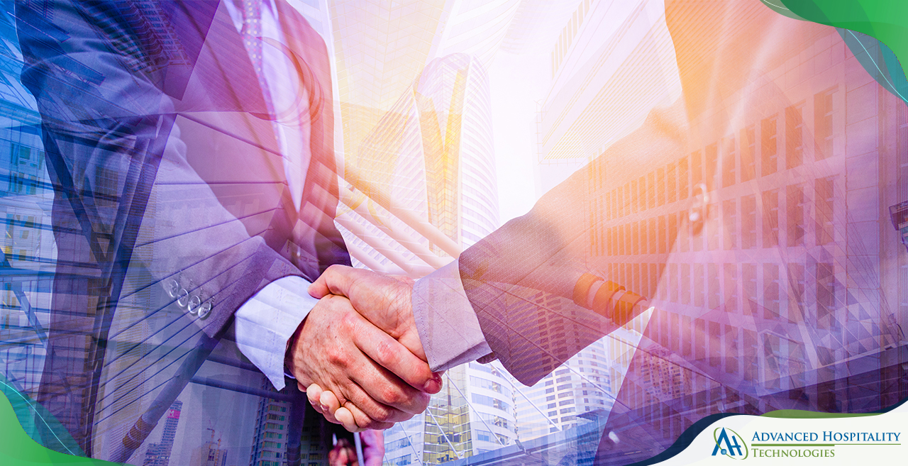 An image depicting two persons shaking hands showing collaboration
